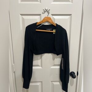 nwt! black short cardigan 🖤